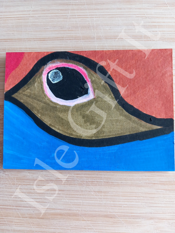 ACEO "Birds Eye View" - Acrylic Marker Pens & Posca