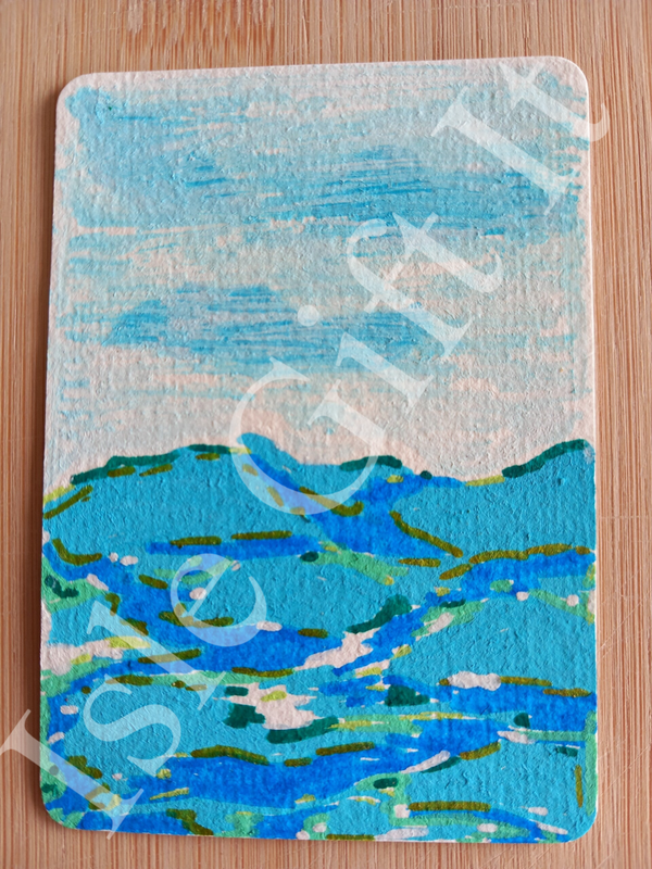 ACEO "Waters Edge" - Acrylic Pens & Paint