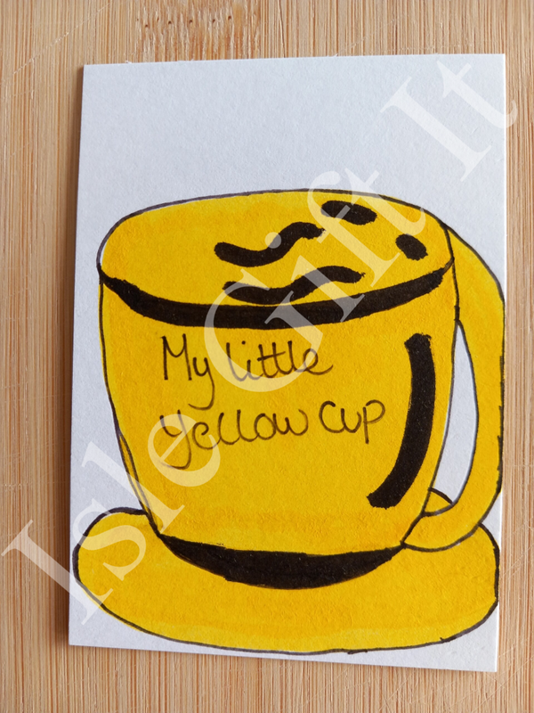 ACEO Yellow Cup