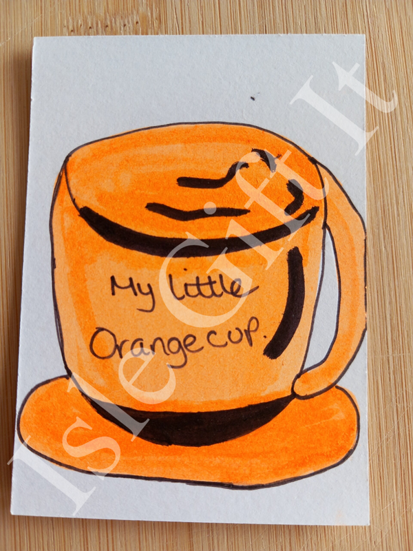 ACEO Orange Cup