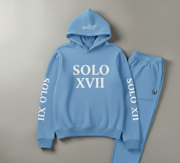 Light Blue Solo 17 Sweat Suite