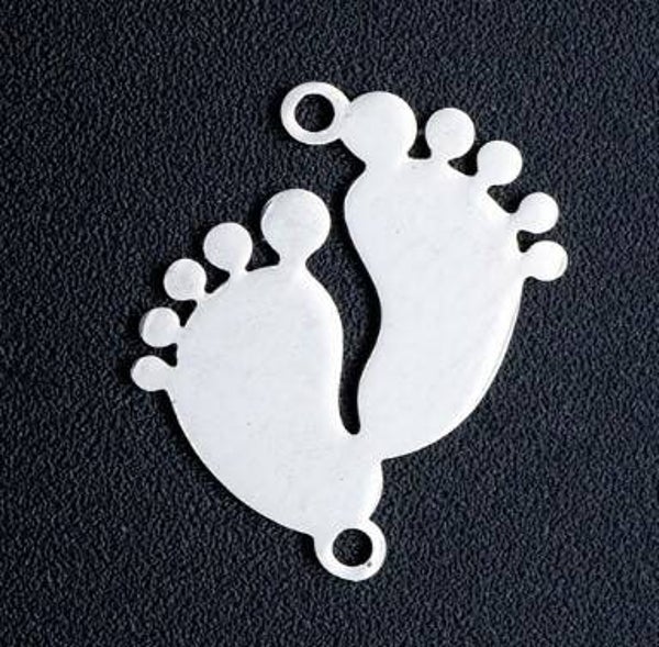 RVS NAAM PLAAT VOETJES