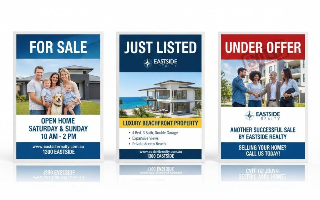 Corflute Real estate signs