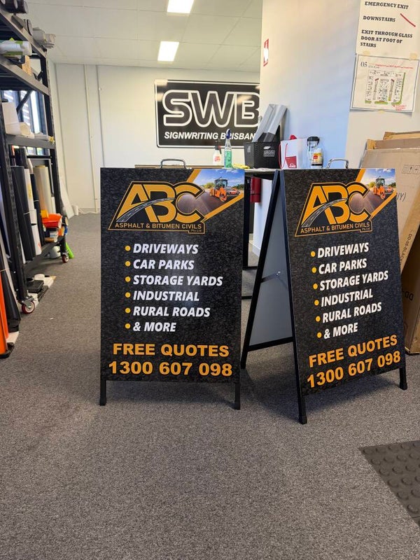 Custom A-Frame Signs Brisbane