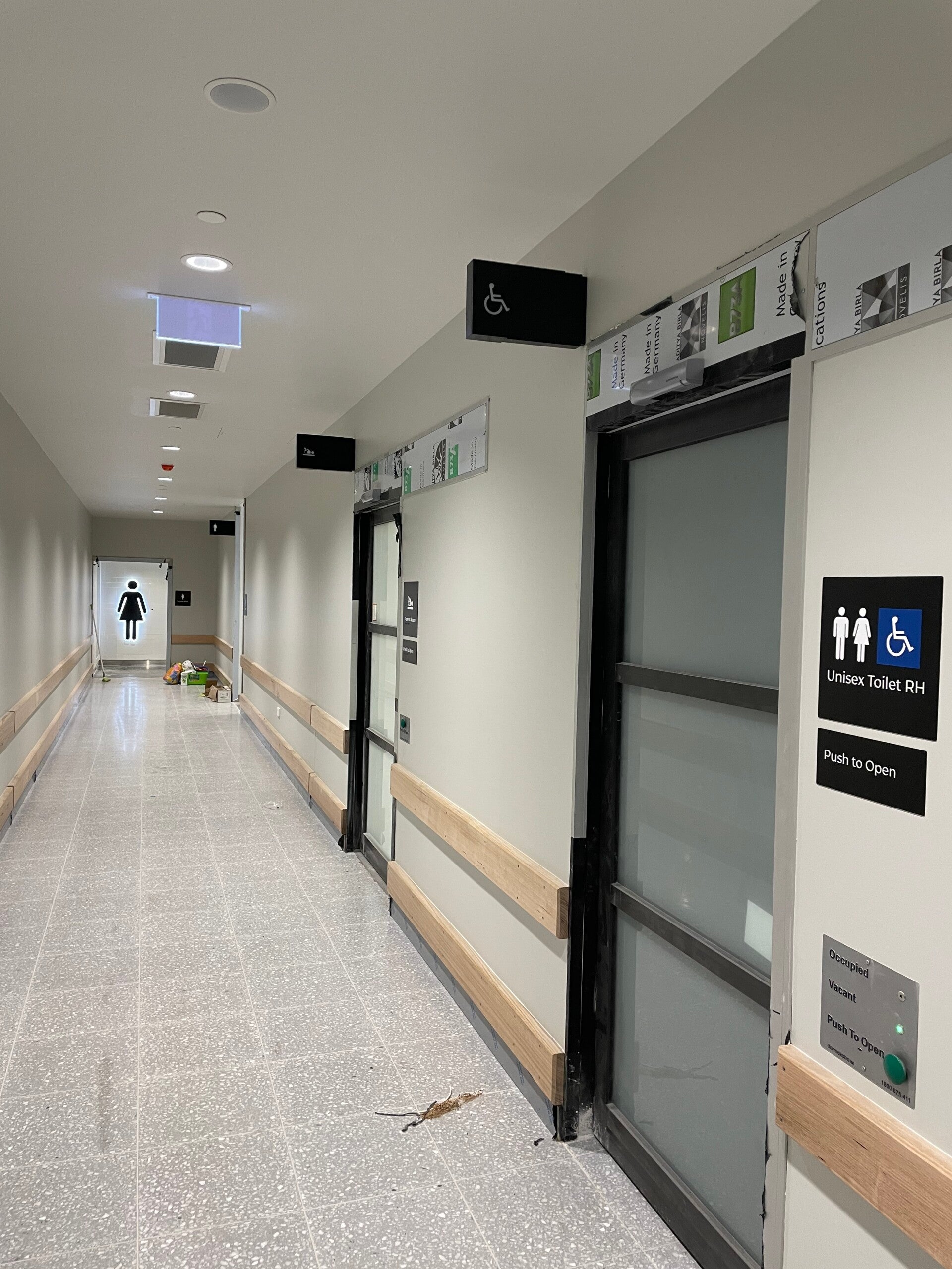 Internal directory and wayfinding boards for multi-level medical and commercial buildings.