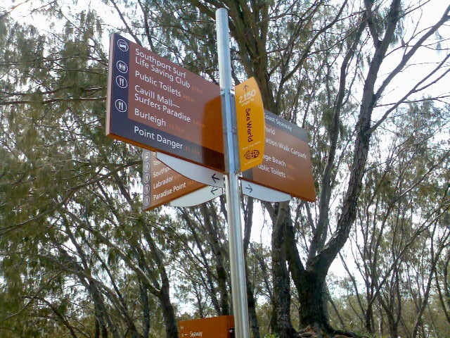 Types of commercial signs Brisbane including building signs, safety signs, and pylon signage.