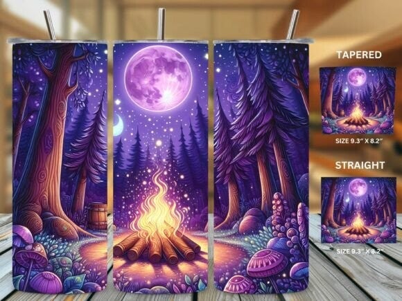 Full Moon Campfire- 20 Oz Tumbler