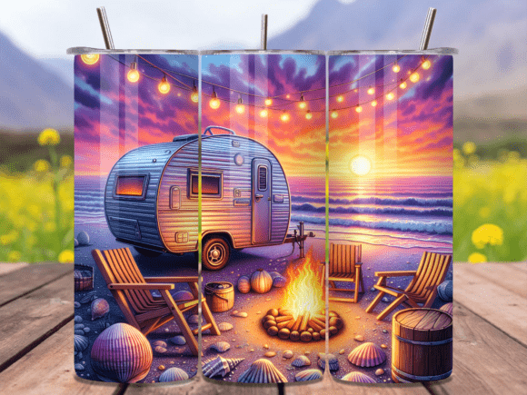 Camping- 20 Oz Tumbler