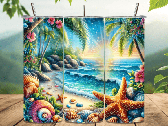 Beach- 20 Oz Tumbler