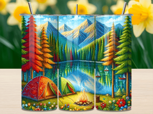 Camping- 20 Oz Tumbler