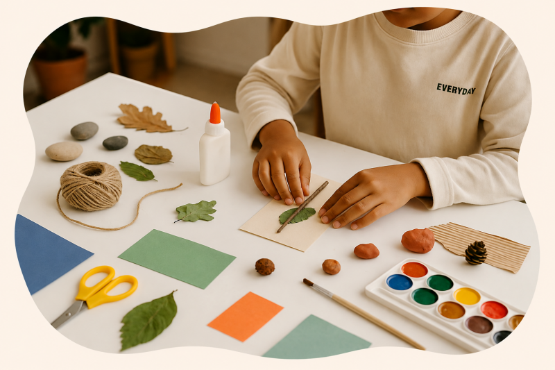 Kinderen doen een creatieve STEAM activiteit op de buitenschoolse opvang