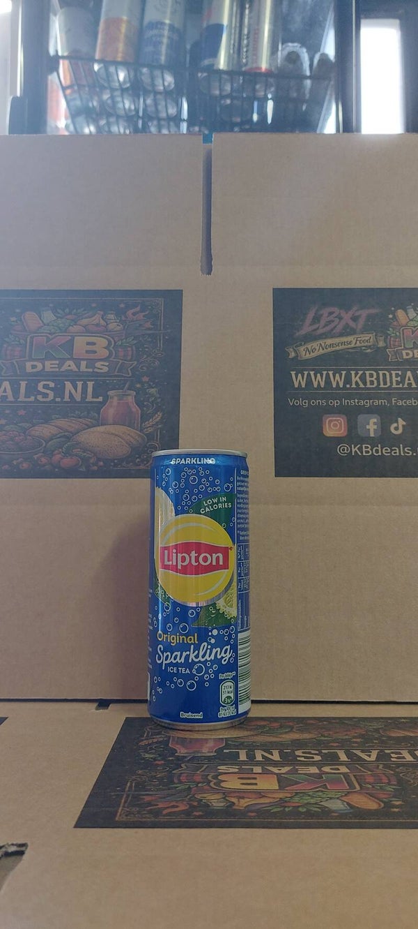 Lipton: originaliteit sparkling ice tea 330ml [inclusief statiegeld]