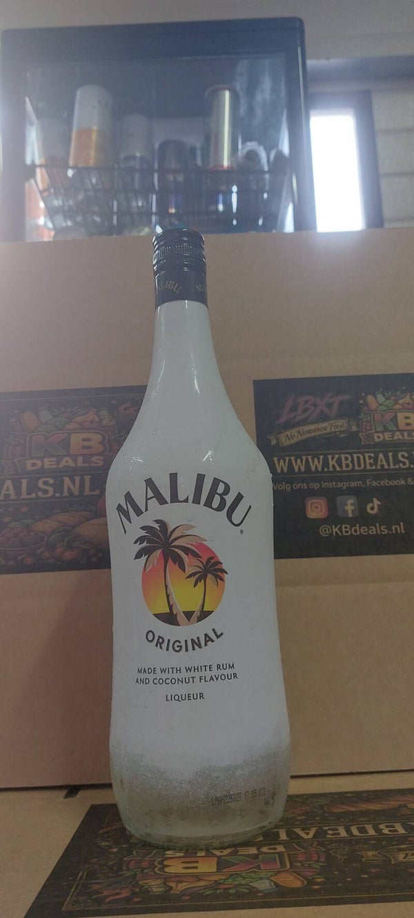 Malibu Original Coconut Rum | 1 Liter Fles (21%) – Caribische Kokosrum