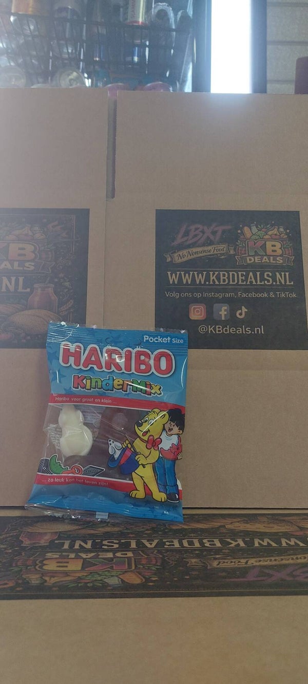 Haribo Kindermix Gummy- & Dropmix | Pocket Size Zakje (75g)