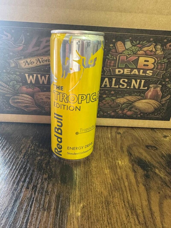 Red Bull: tropische flavour 250ml [inclusief statiegeld]