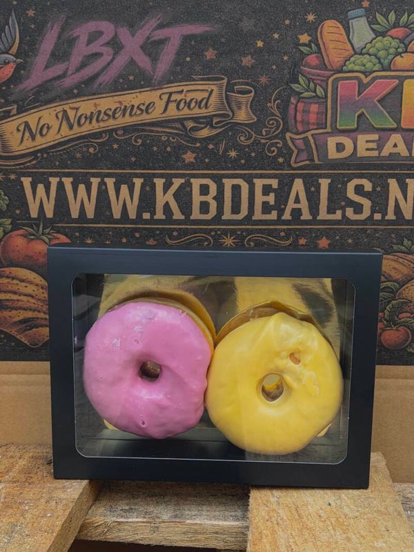 Proteïne donuts 2 stuks aardbei/banaan