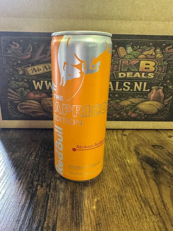 Red Bull: abrikoos aardbeismaak 250ml [inclusief statiegeld]