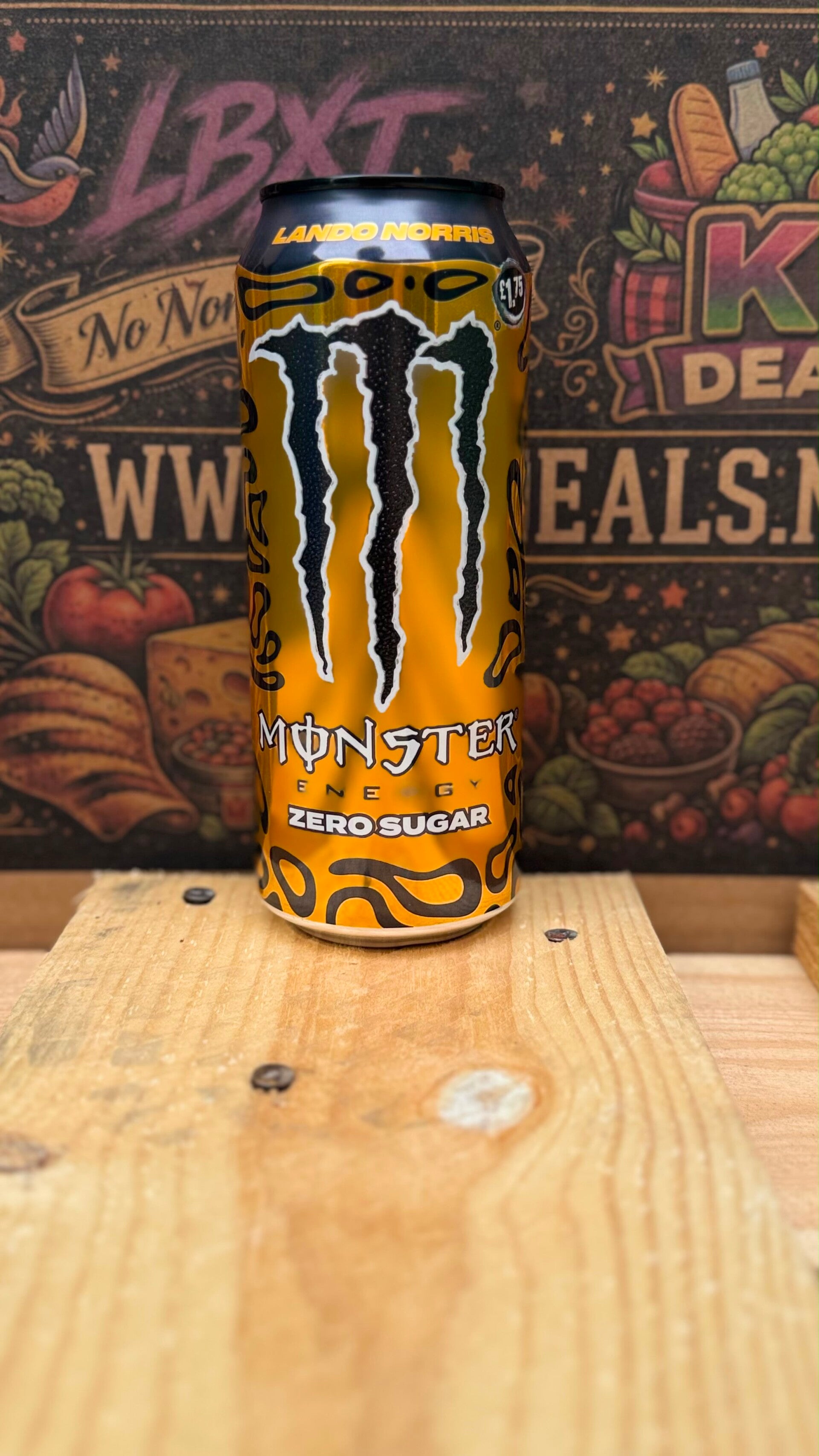 LIMITED EDITION Gold monster energy Lando Norris // wereld kampioen 2025