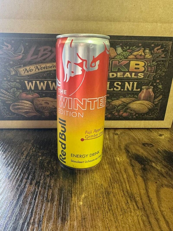 Red Bull: winter fuji appel & gember smaak 250ml [inclusief statiegeld]