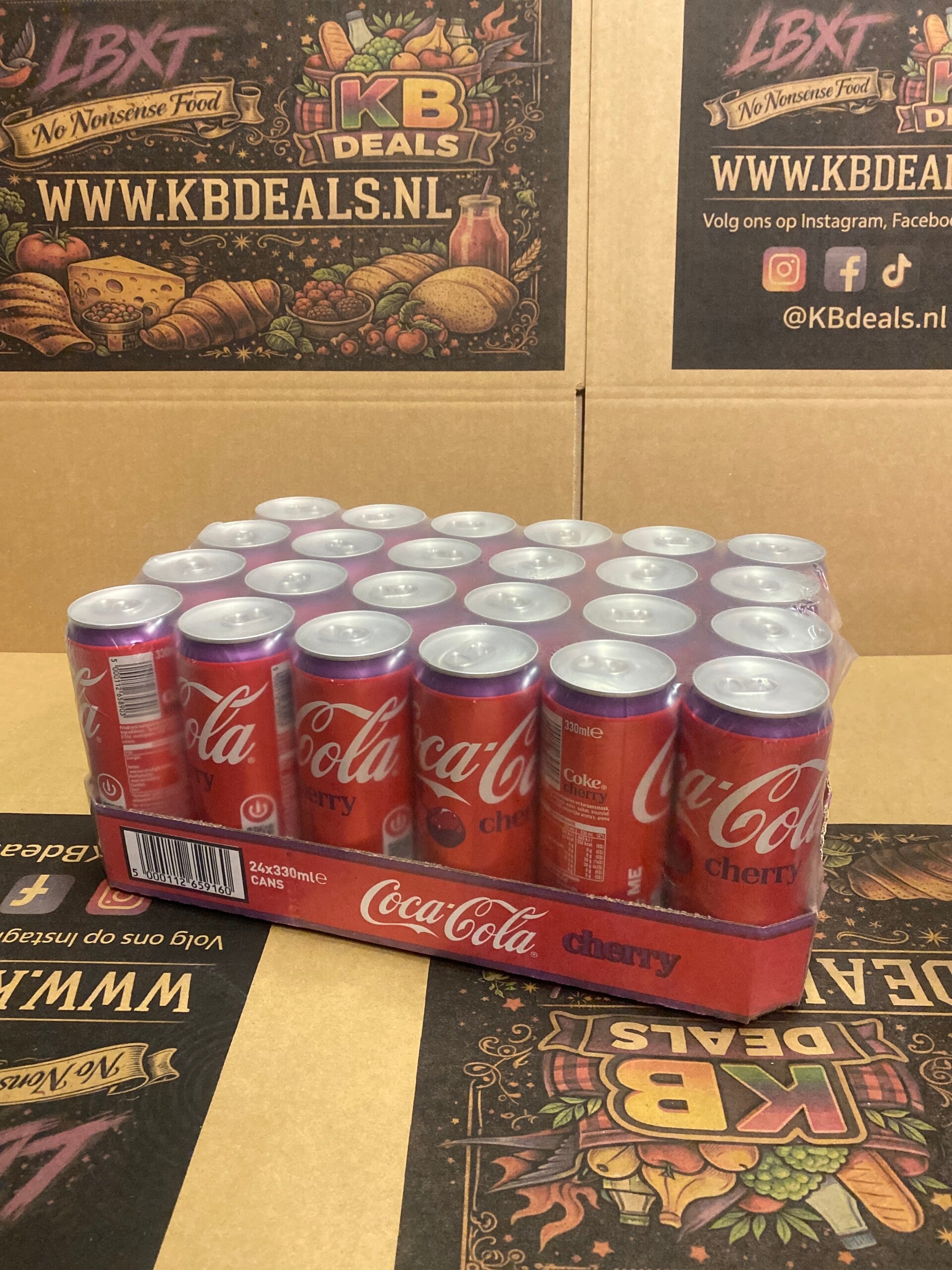 coca cola cherry hele tray nl blik // incl statiegeld