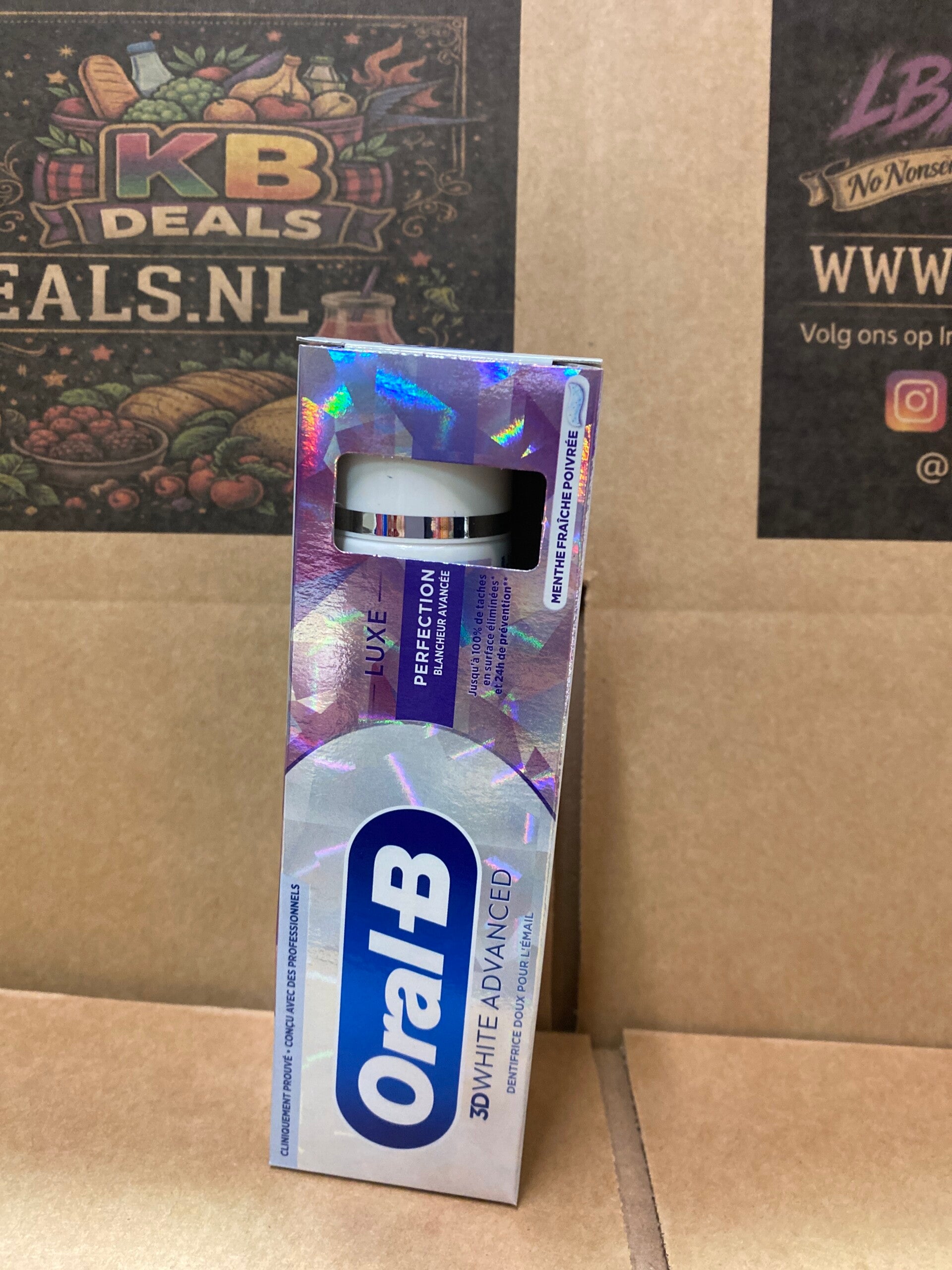 Oral B // 3D White advanced // tandpasta