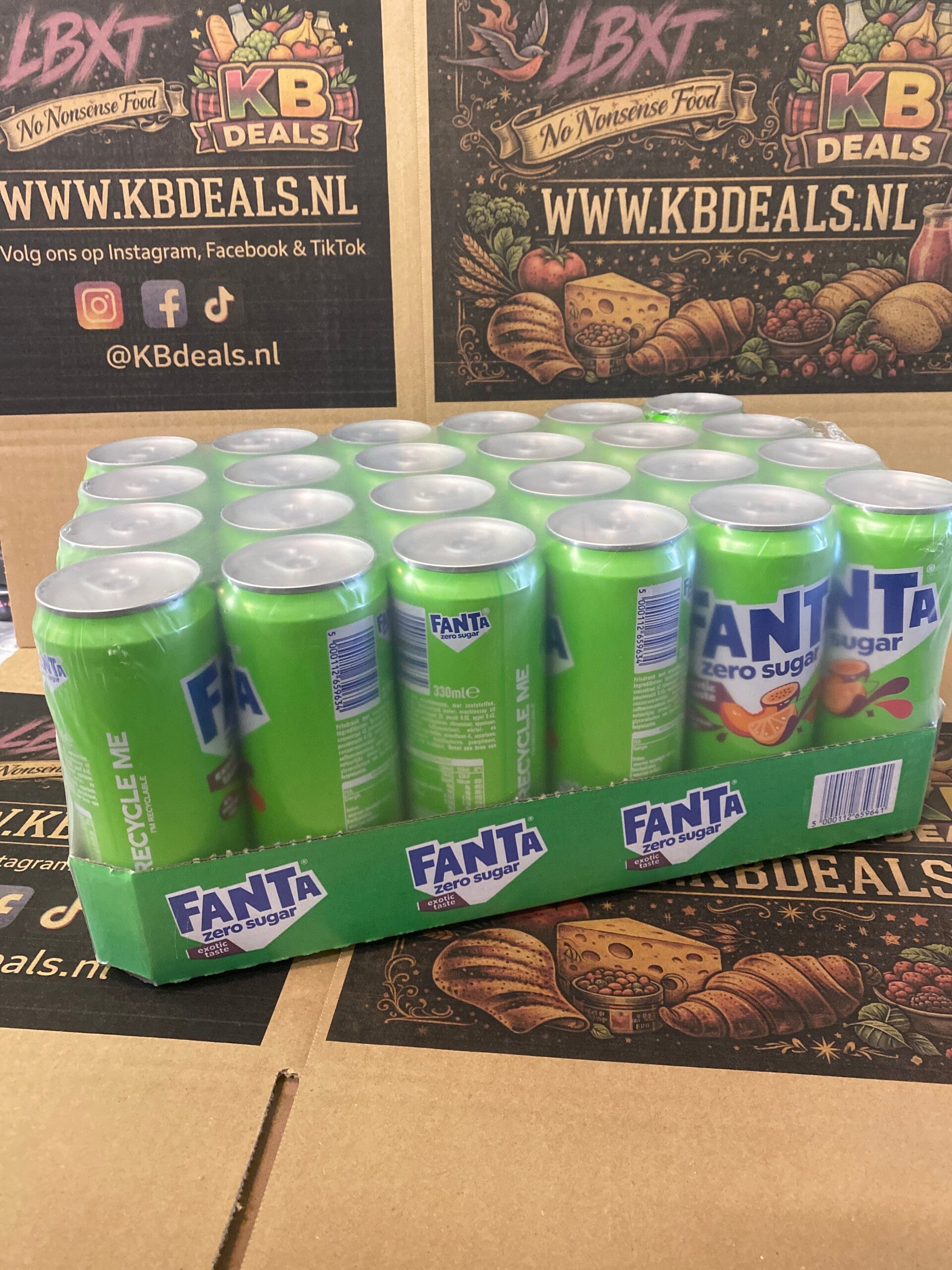 Fanta exotic Zero NL blik // incl statiegeld hele tray