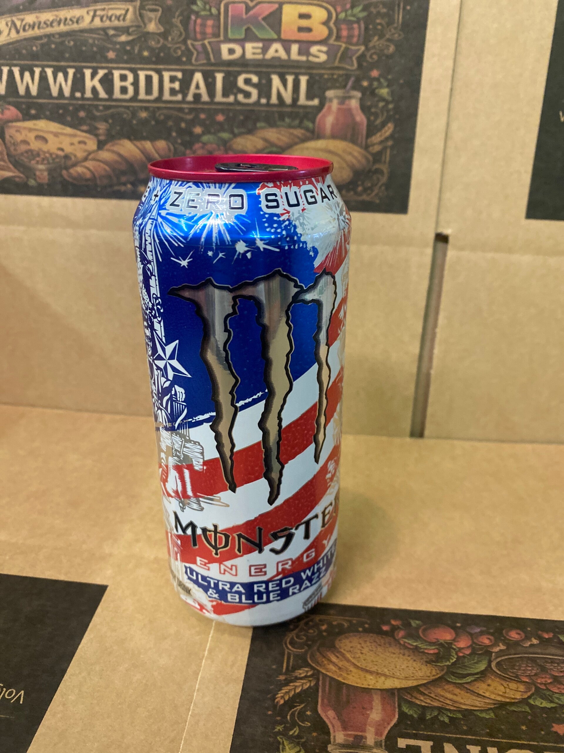 Monster energy ultra red, White and Blue razz // LIMITED EDITION