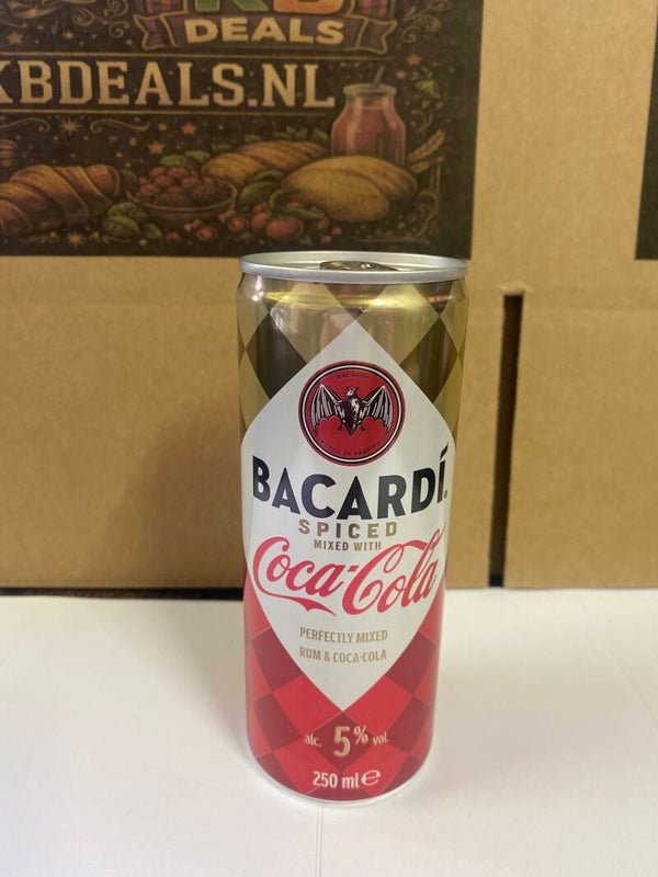 Bacardi cola spiced 250 ml //incl statiegeld