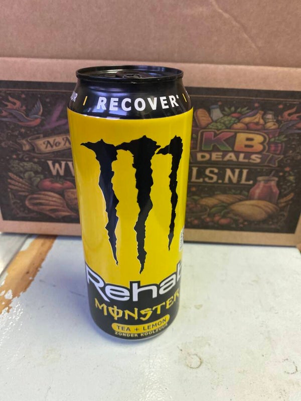 Rehab monster tea+lemon // INCL STATIEGELD