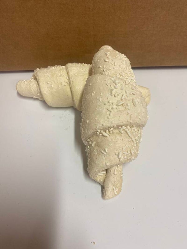 2 afbak hamkaas croissants