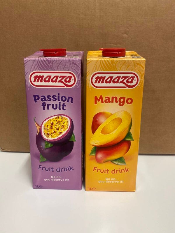 Maaza fruit drink 2 opties liter pak