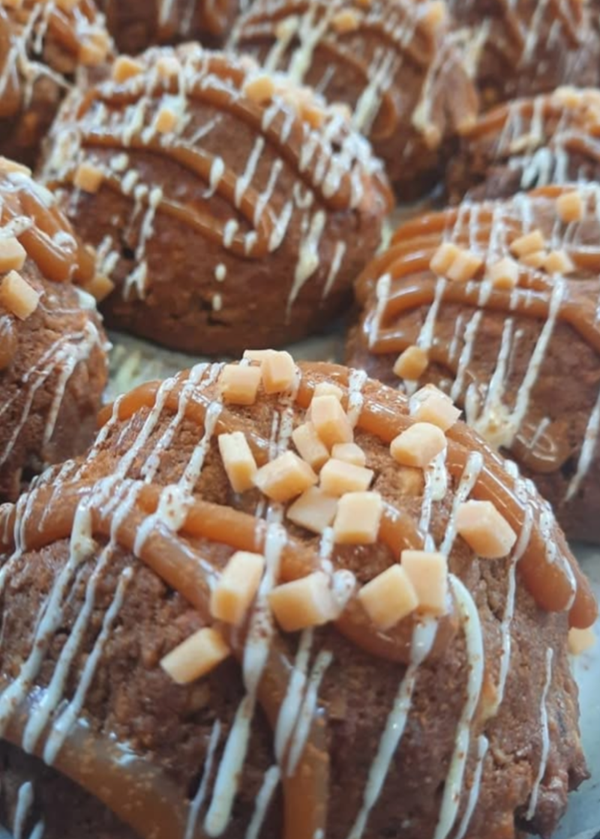 Verse proteïne lava koek verschillende smaken