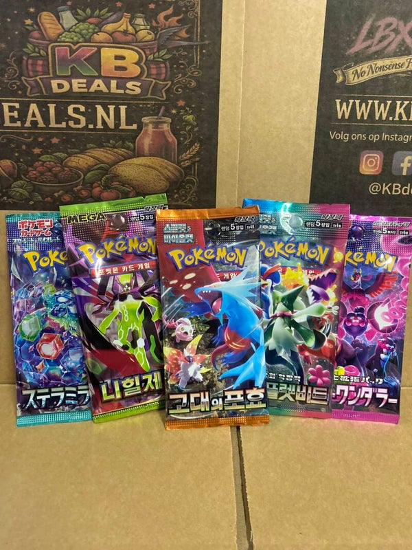 Pokemon booster 5 pack // per stuk