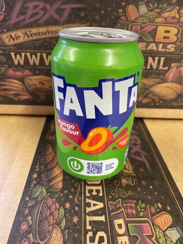 Fanta mango blikje // incl statiegeld