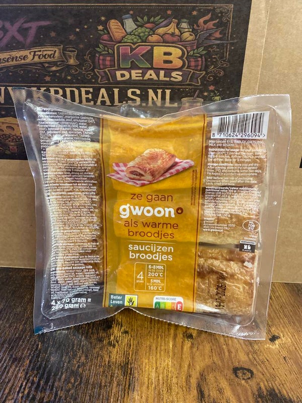 Gwoon afbak saucijzen broodje 4 pack