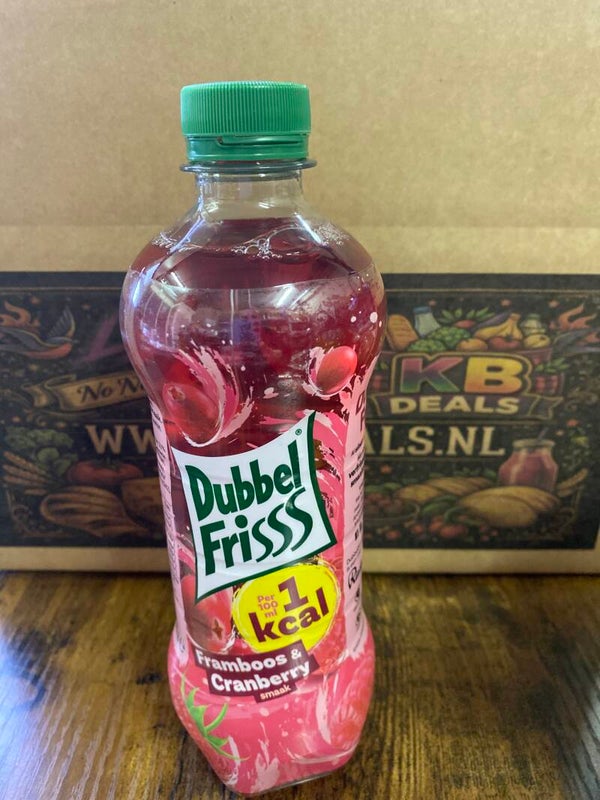 Dubbel fris framboos & cranberry fles 500 ml // incl statiegeld