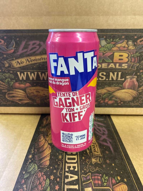 Fanta mango & dragen fruit blikje 330ml // incl statiegeld