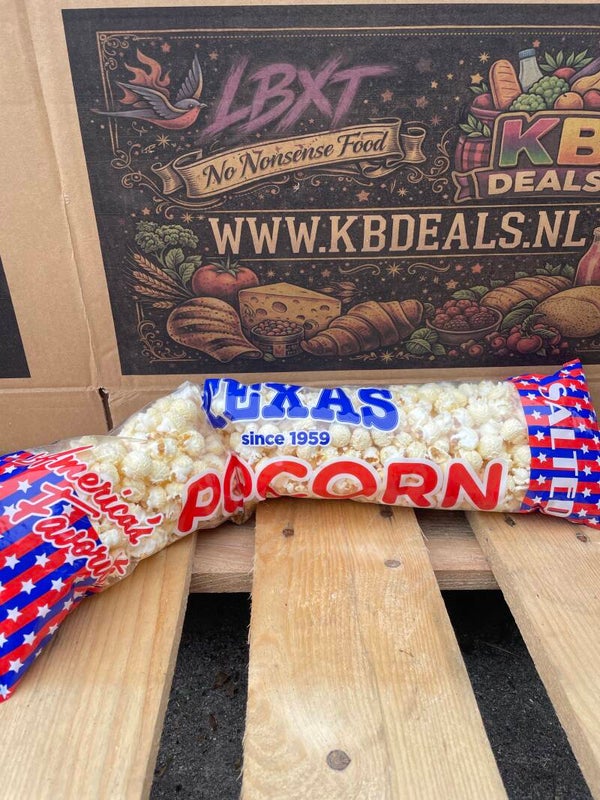 Popcorn zout Texas grote zak