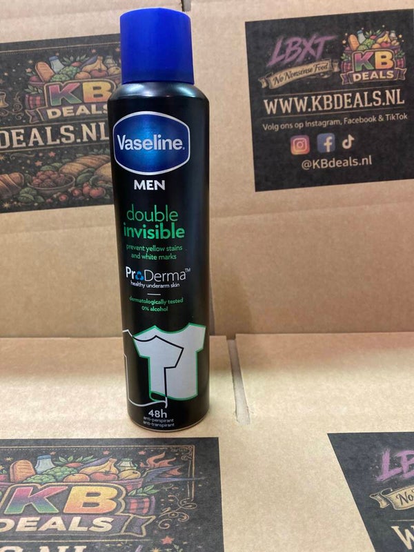 Vaseline double invisible men // anti transperant