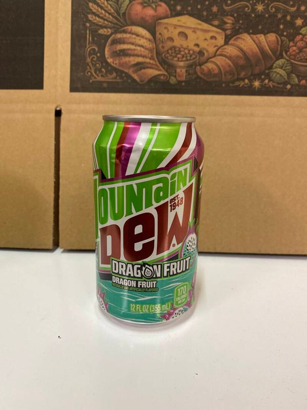 Mountain Dew Dragon Fruit 355ml Soda LIMITED EDITION // incl statiegeld