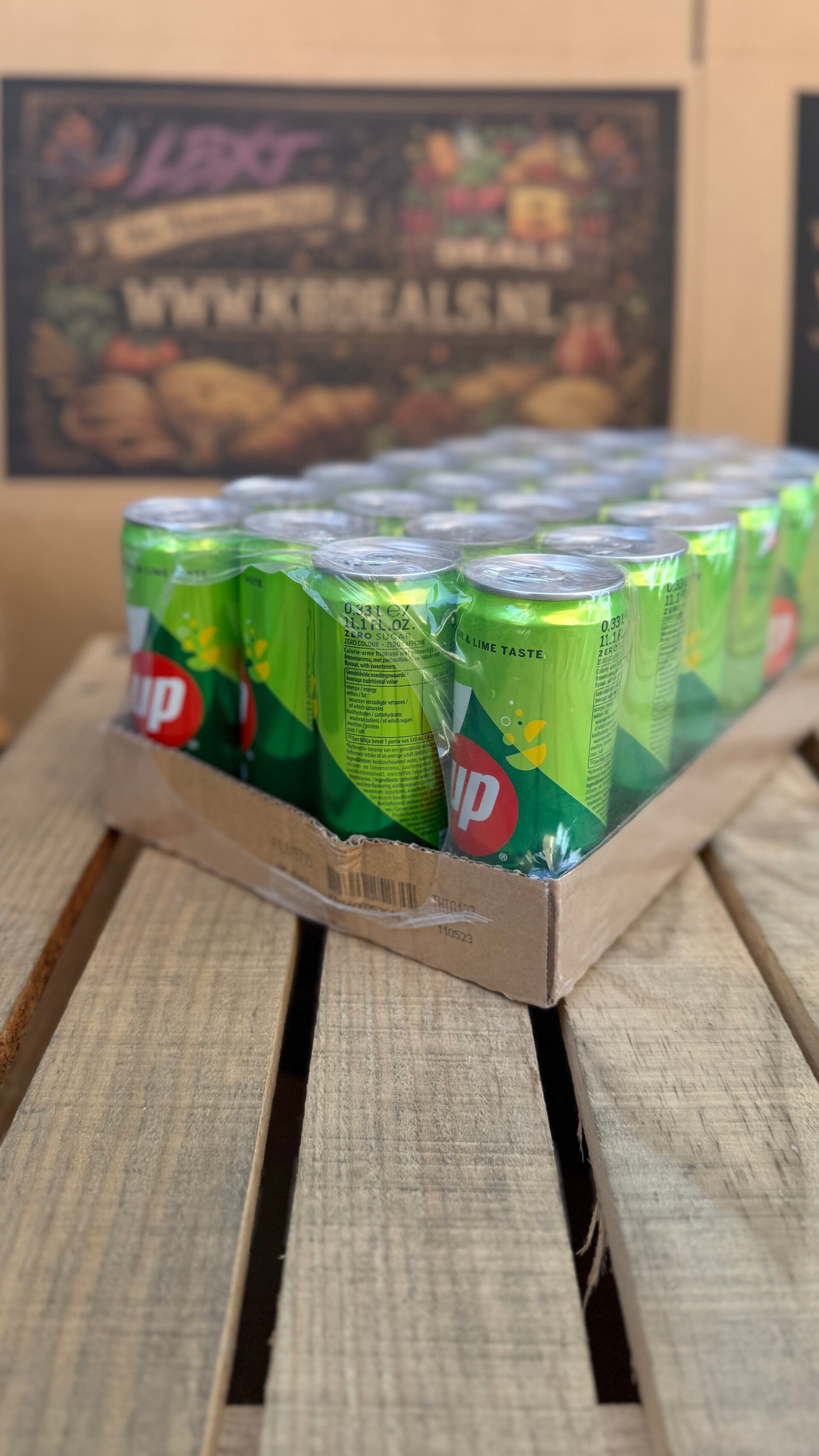 Tray 7up Lemon Lime
