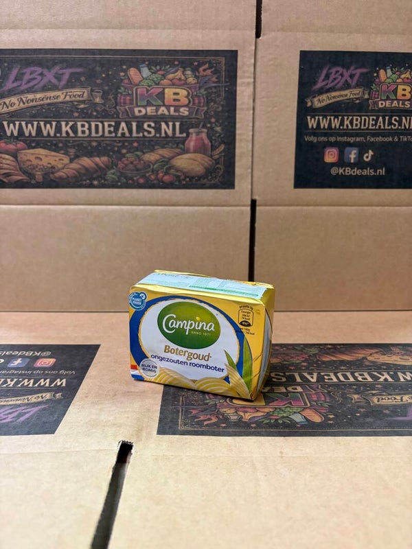 Campina Botergoud ongezouten roomboter