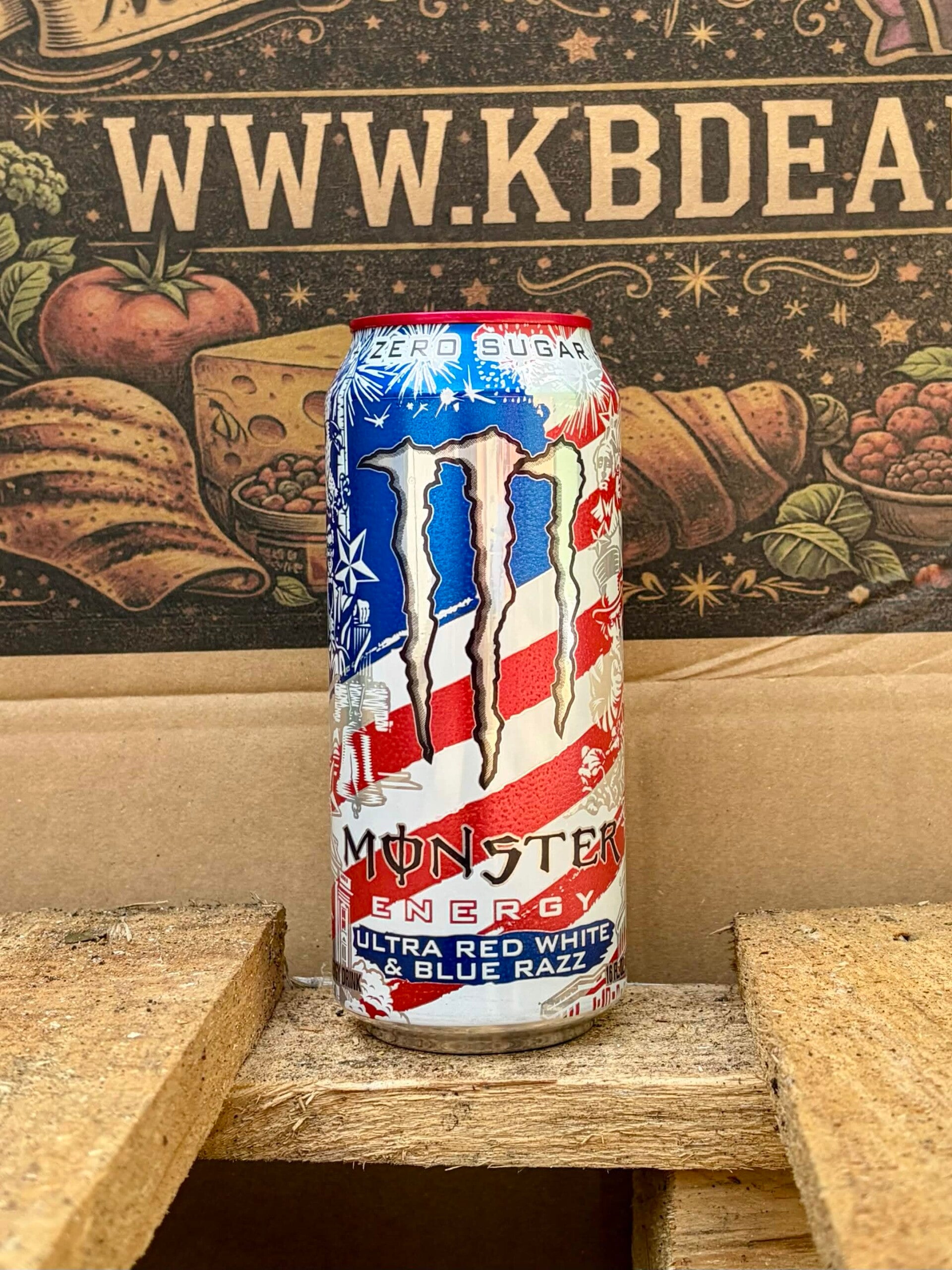 Monster energy ultra red, White and Blue razz // LIMITED EDITION