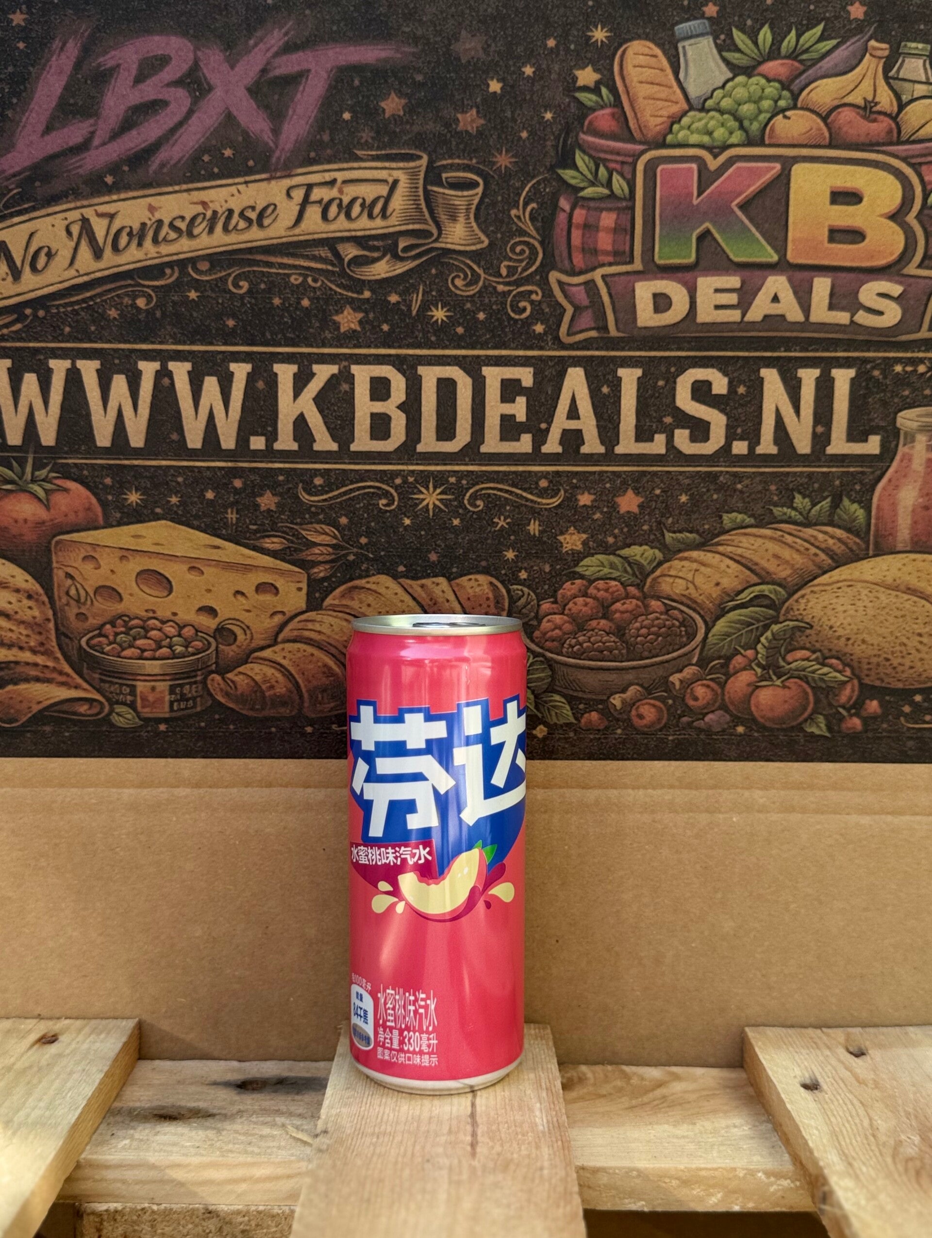fanta china peach blik / incl statiegeld