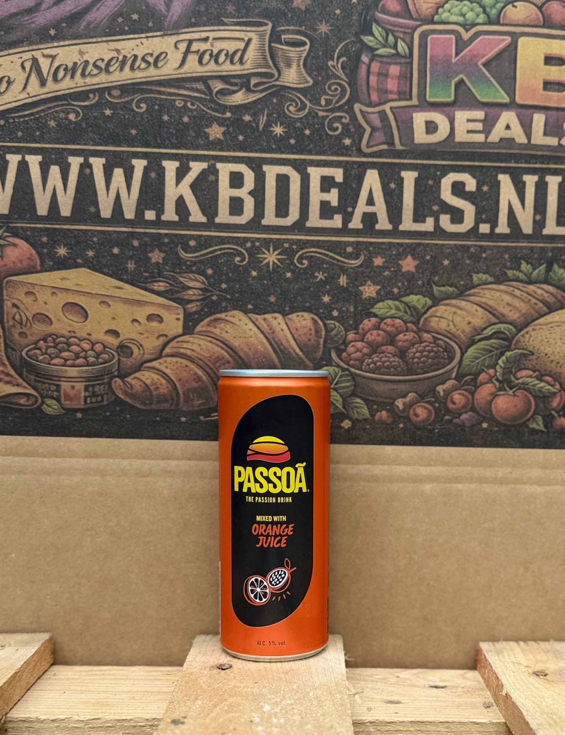 passoa orange juice blik // incl statiegeld