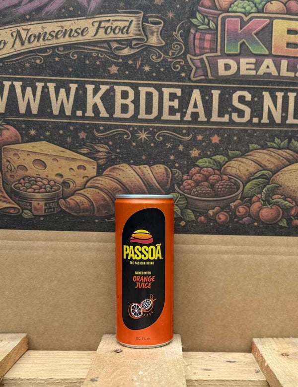 passoa orange juice blik // incl statiegeld