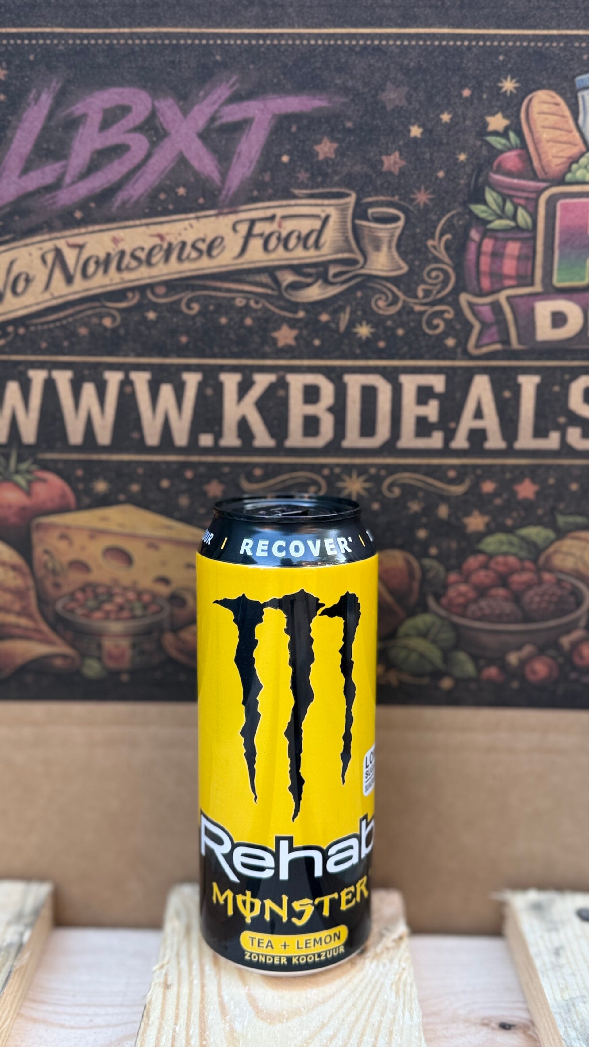 Rehab monster tea+lemon // INCL STATIEGELD