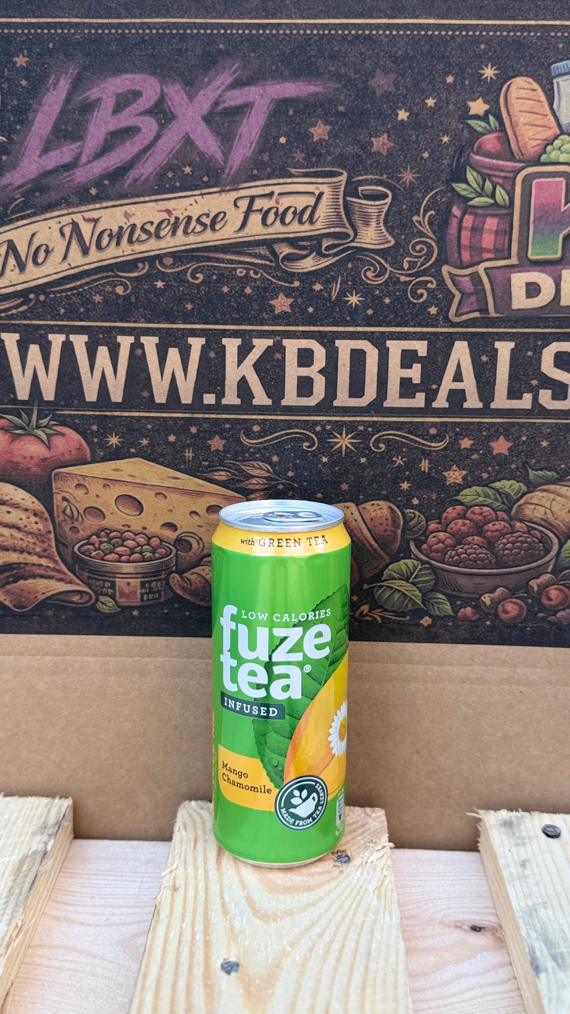 Fuze Tea: mango chamomile 330ml [inclusief statiegeld]