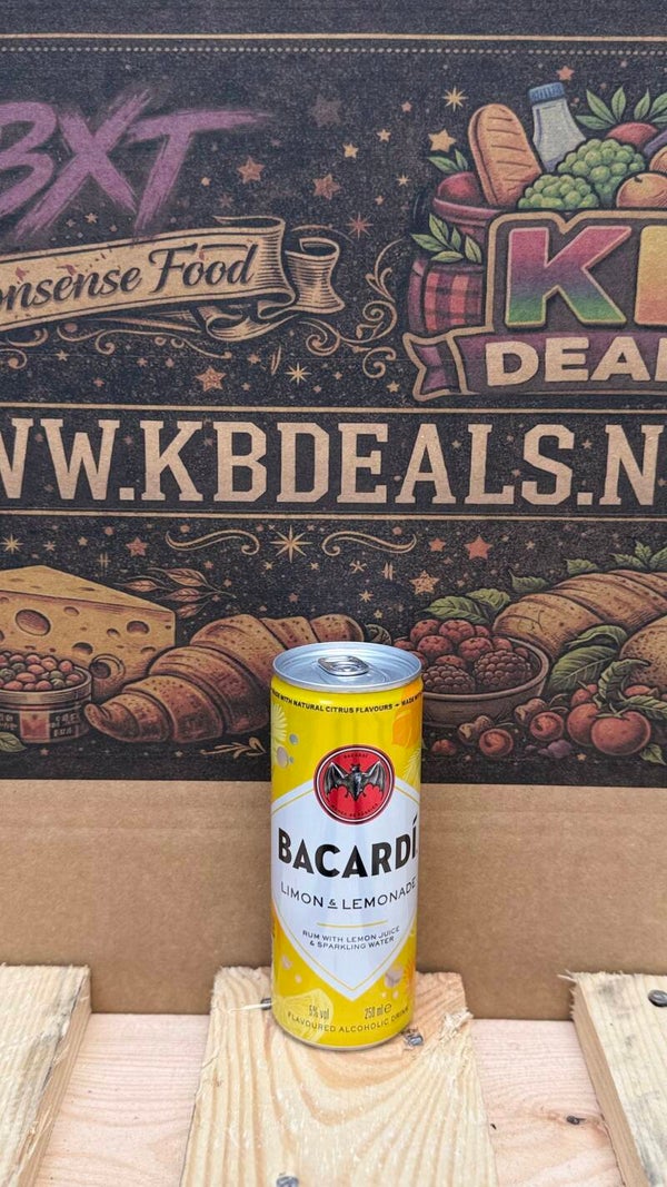 Bacardi limon & lemonade // incl statiegeld 250ml