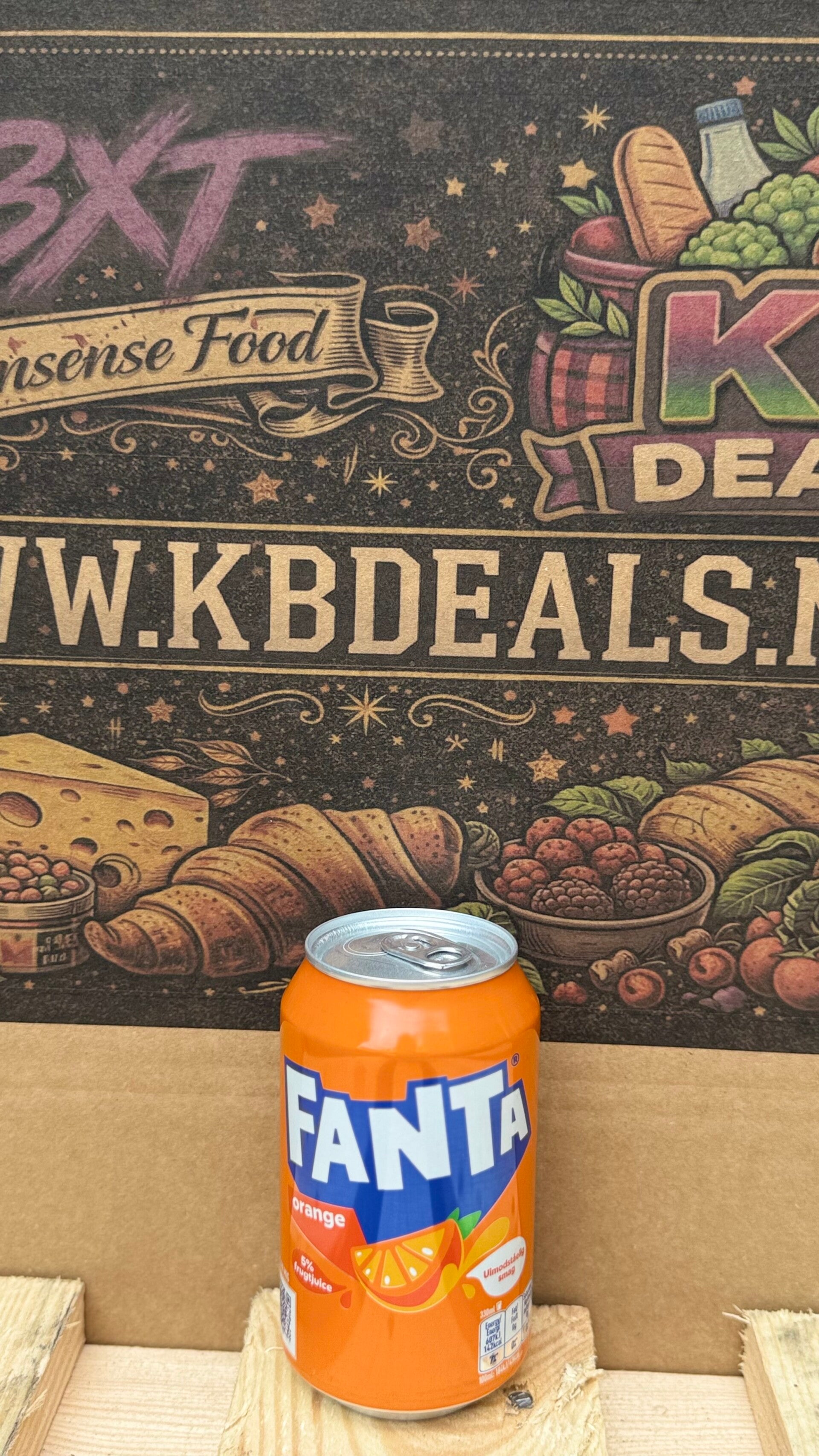 fanta blikje 33cl / dikke blik